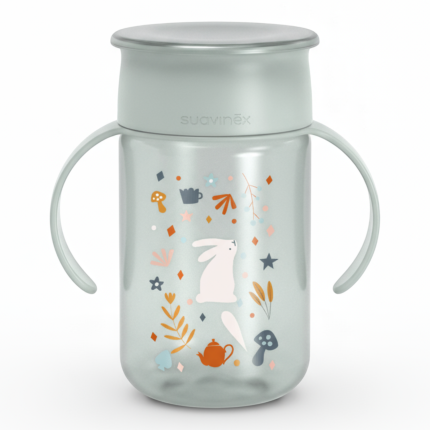 Kubek treningowy 360° Wonderland 340 ml - miętowy / Suavinex