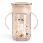 Kubek treningowy 360° Wonderland 340 ml - różowy / Suavinex