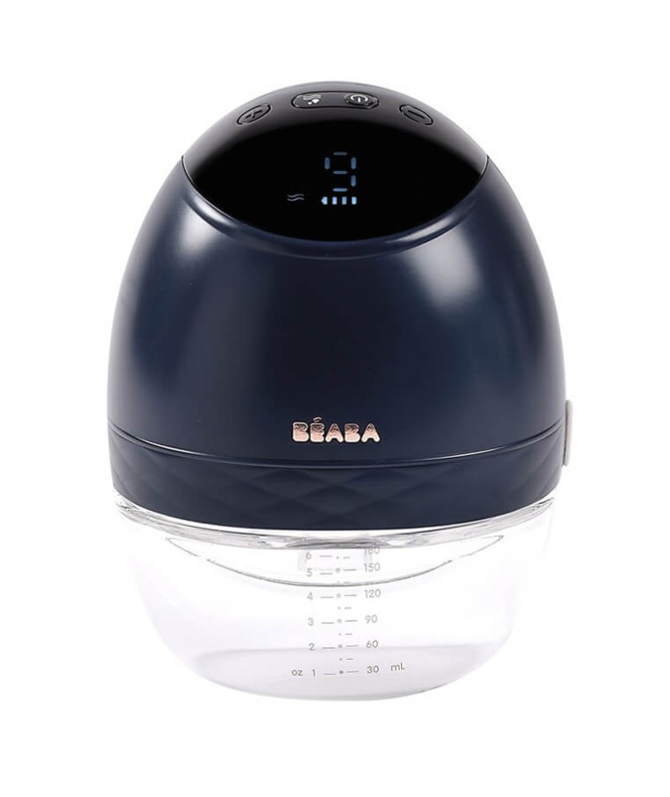 Laktator elektryczny bezprzewodowy muszlowy Hands-Free 180 ml Night Blue / Beaba