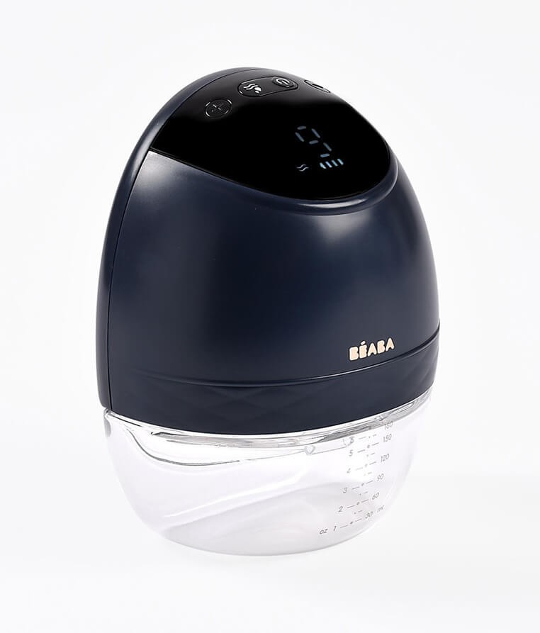 Laktator elektryczny bezprzewodowy muszlowy Hands-Free 180 ml Night Blue / Beaba