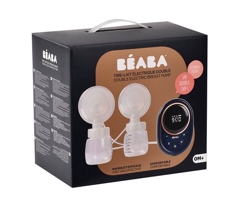 Laktator elektryczny podwójny 2x180 ml Night Blue / Beaba