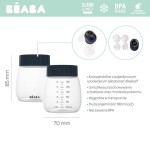 Pojemniki butelki na mleko do laktatora pojedynczego i podwójnego 2 szt. 180 ml / Beaba
