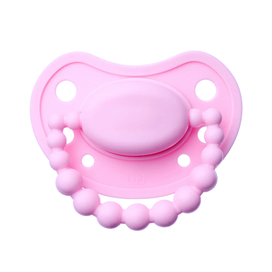 USZKODZONE OPAKOWANIE: Smoczek pozycjonujący - Pink A Boo, 6 msc.+ / LUU Kids