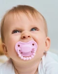 USZKODZONE OPAKOWANIE: Smoczek pozycjonujący - Pink A Boo, 6 msc.+ / LUU Kids