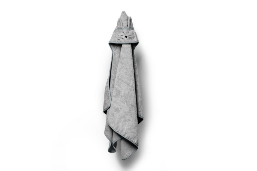 Duży bambusowy ręcznik light grey/ Memi