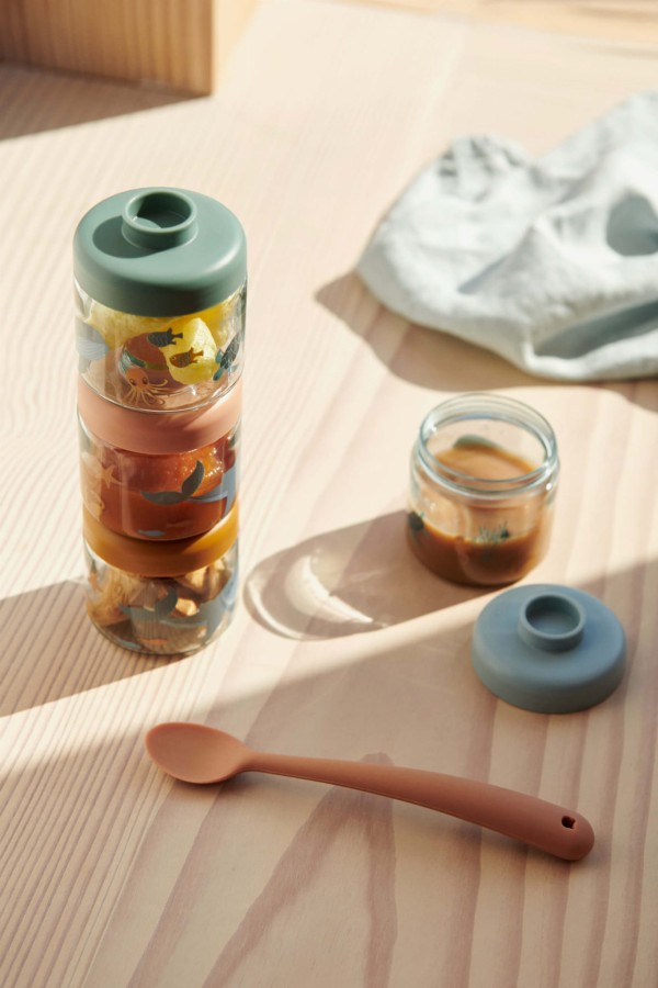 Tritanowe pudełka na żywność Dominique - sea creature, sandy / Liewood