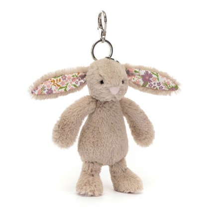 Breloczek Króliczek z Kwiecistymi Uszami Beżowy „Petal” 18 cm / Jellycat