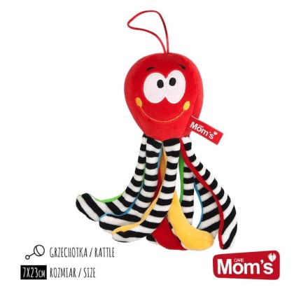 Mini ośmiorniczka kontrastowa CZERWONA / Mom's Care