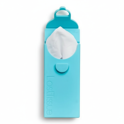 Wielorazowe chusteczki z bawełny organicznej LastTissue w turkusowym etui, 6 szt. / LastObject