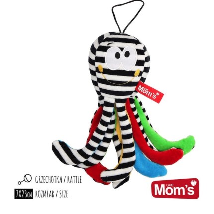 Mini ośmiorniczka kontrastowa BIAŁO-CZARNA / Mom's Care