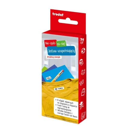 USZKODZONE OPAKOWANIE: Zestaw uzupełniający do pieczątki "Nie-zgub-mi-się" / Trodat