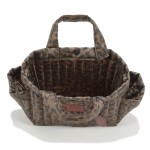 Organizer do wózka ortalion pikowany LEOPARD CHOCO by Magdalena Lamparska / La Millou