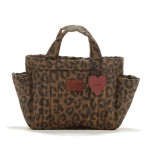 Organizer do wózka ortalion pikowany LEOPARD CHOCO by Magdalena Lamparska / La Millou