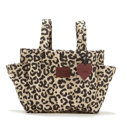 Organizer do wózka ortalion pikowany LEOPARD CREAM by Magdalena Lamparska / La Millou