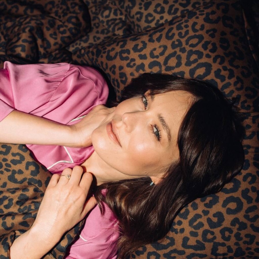 Komplet pościeli bawełnianej - LEOPARD CHOCO by Magdalena Lamparska / La Millou