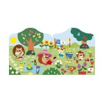 Książeczka do wyklejania z naklejkami Ogród 18m+ / Janod