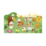 Książeczka do wyklejania z naklejkami Ogród 18m+ / Janod