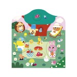 Książeczka do wyklejania z naklejkami Ogród 18m+ / Janod