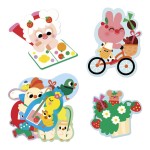 Duże naklejki wielorazowe 50 szt. Wiosna 18m+ / Janod