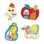 Duże naklejki wielorazowe 50 szt. Wiosna 18m+ / Janod