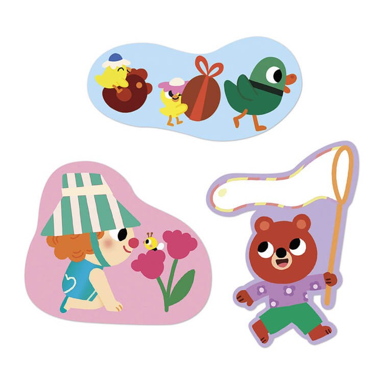 Duże naklejki wielorazowe 50 szt. Wiosna 18m+ / Janod