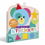 Naklejki wielorazowe 300 szt. Figury geometryczne 3+ / Janod