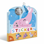 Naklejki wielorazowe 100 szt. Jednorożce 3+ / Janod