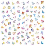 Naklejki wielorazowe 100 szt. Jednorożce 3+ / Janod