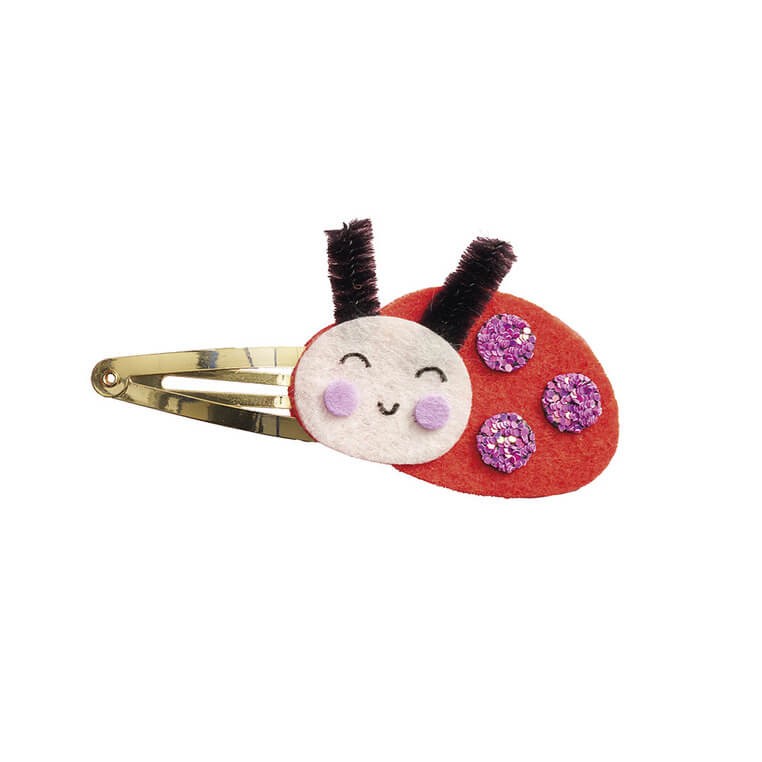 Zestaw kreatywny do tworzenia biżuterii Brokatowe spinki do włosów Ogród 5+ / Janod