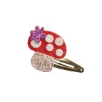 Zestaw kreatywny do tworzenia biżuterii Brokatowe spinki do włosów Ogród 5+ / Janod