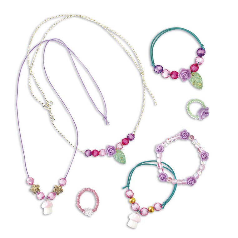 Zestaw kreatywny do tworzenia biżuterii ze szkatułką do przechowywania Wróżki Magic Fairies 6+ / Janod