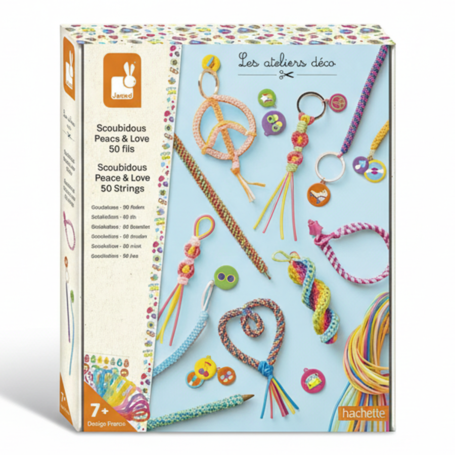 Zestaw kreatywny Ozdoby z żyłek filofun Scoubidou 7+ / Janod