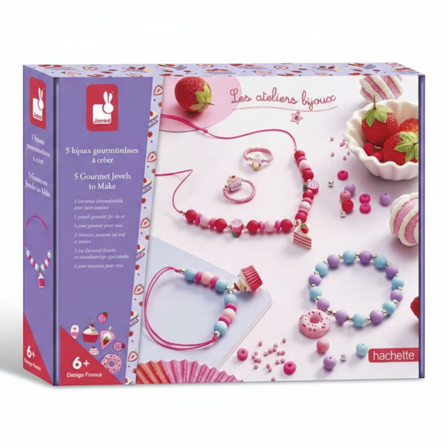 Zestaw kreatywny do tworzenia biżuterii Słodkości 6+ / Janod