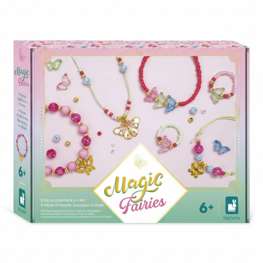 Zestaw kreatywny do tworzenia biżuterii z motylami Wróżki Magic Fairies 6+ / Janod