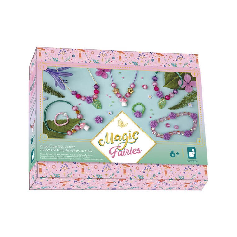 Zestaw kreatywny do tworzenia biżuterii ze szkatułką do przechowywania Wróżki Magic Fairies 6+ / Janod