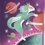 Zestaw kreatywny Malowanie kropkami Puentylizm 3D Kosmiczne zwierzęta 8+ / Janod