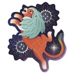 Zestaw kreatywny Malowanie kropkami Puentylizm 3D Kosmiczne zwierzęta 8+ / Janod