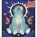 Zestaw kreatywny Malowanie kropkami Puentylizm 3D Kosmiczne zwierzęta 8+ / Janod