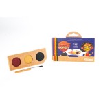 Farby do malowania twarzy NINJA i SUPERBOHATER, 3 x 2,5 g, COSMEBIO / Namaki