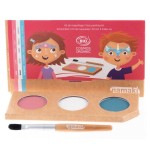 Farby do malowania twarzy KSIĘŻNICZKA i JEDNOROŻEC, 3 x 2,5 g, COSMEBIO / Namaki