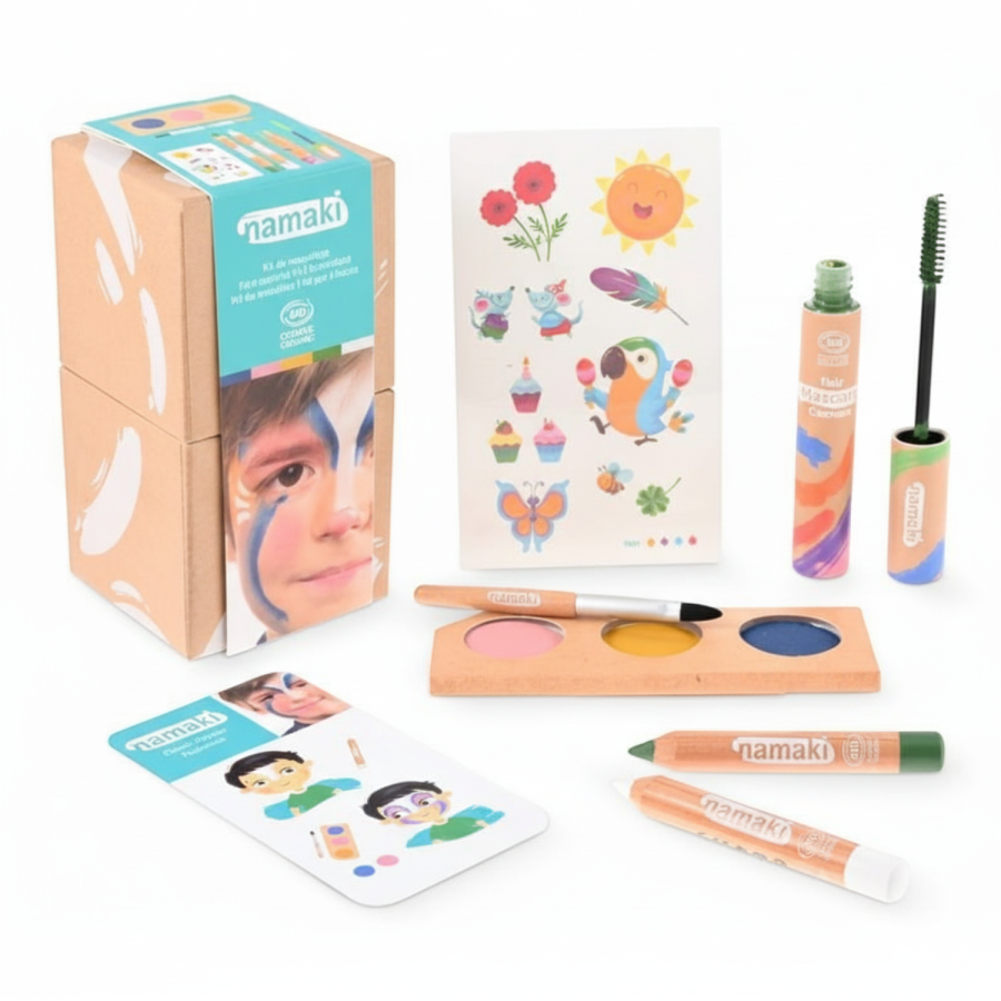 Tęczowe Pudełko, zestaw do makijażu dla dzieci / Namaki
