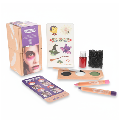 Straszne Pudełko, zestaw do makijażu dla dzieci na Halloween / Namaki
