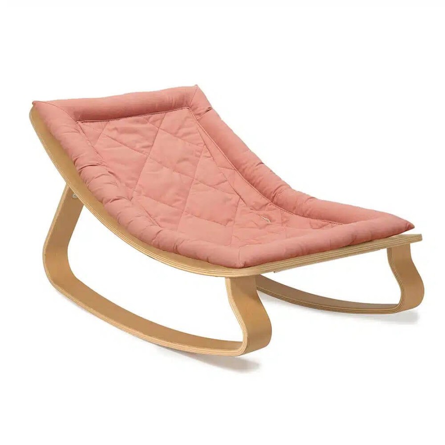 Leżaczek Levo buk Organic Bois de Rose / Charlie Crane