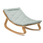 Leżaczek Levo buk Organic Farrow grey / Charlie Crane