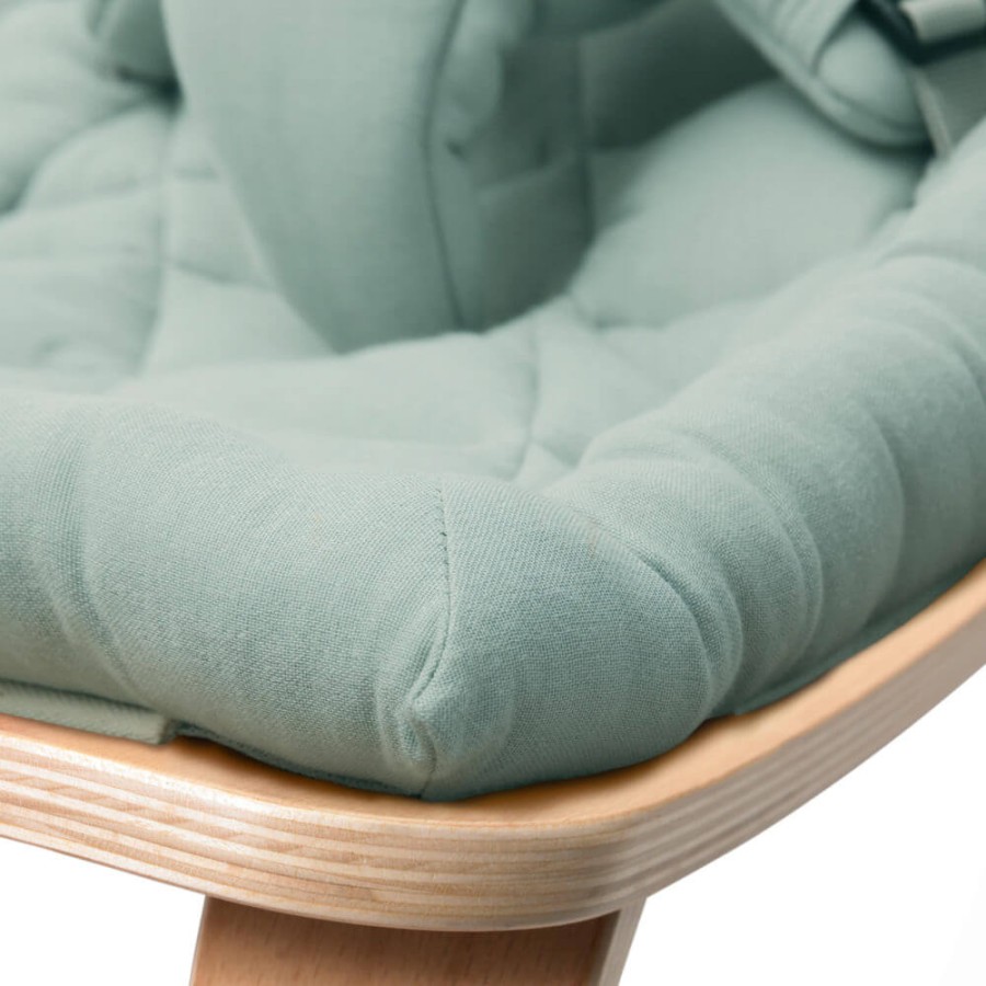 Leżaczek Levo buk Organic Farrow grey / Charlie Crane