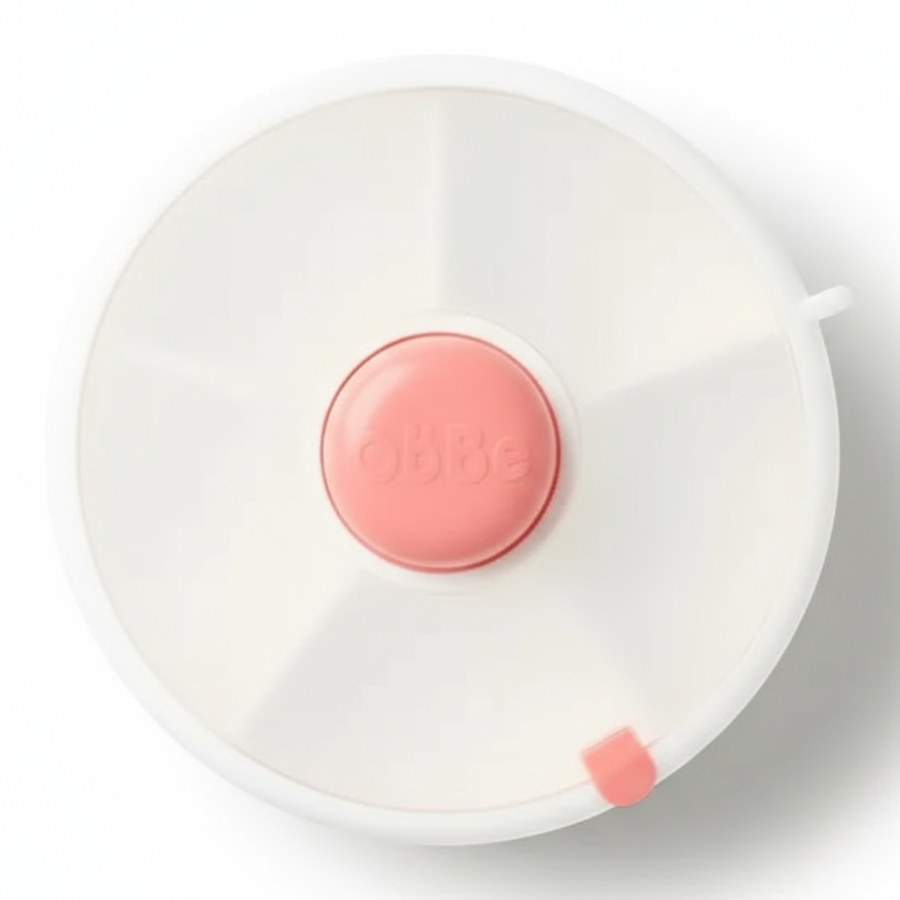 SNACK SPINNER pojemnik na przekąski, Coral Pink / GOBE