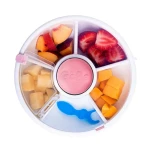 SNACK SPINNER pojemnik na przekąski, Coral Pink / GOBE