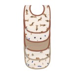 Materiałowe śliniaki Little Mateys, 5 szt. - royal blue / Lassig