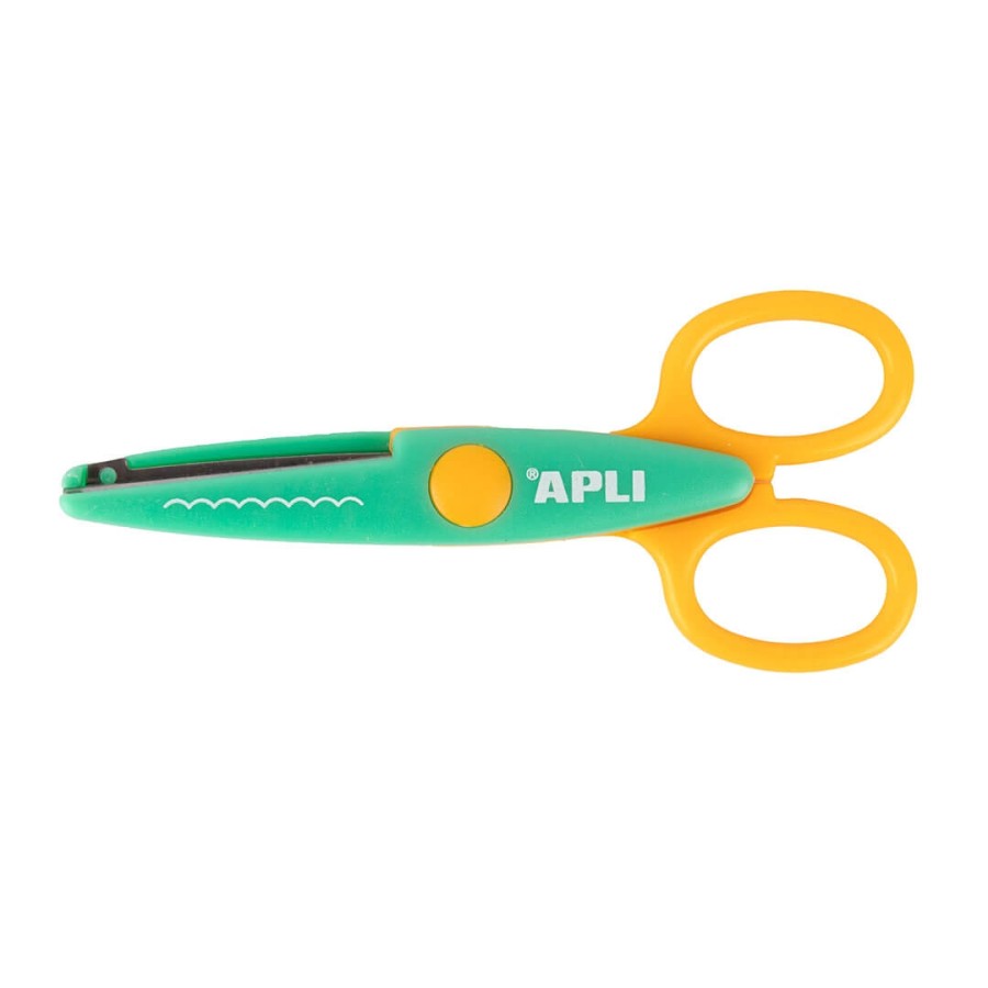 Kreatywne nożyczki szkolne do cięcia wzorków, 3 szt. / Apli Kids