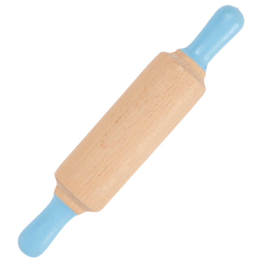Drewniany wałek do ciastoliny - Niebieski / ChildGen